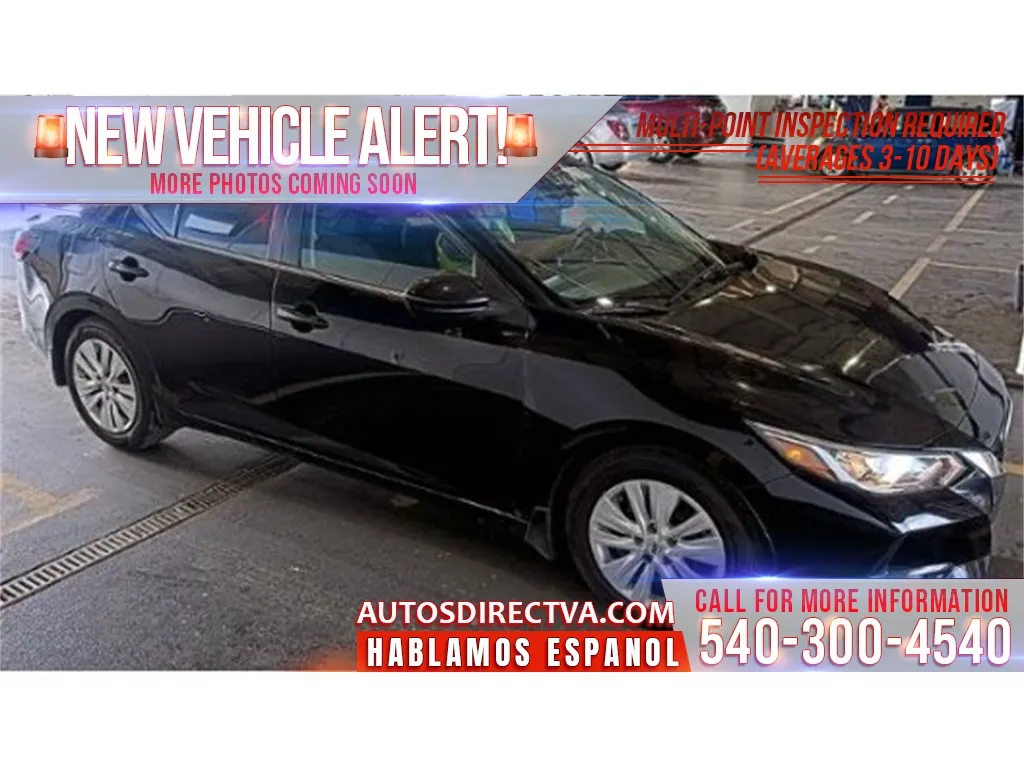 Black 2021 Nissan Sentra S for sale in Fredericksburg, VA
