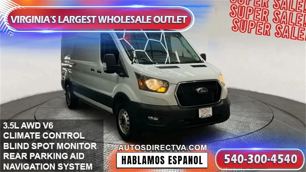 White 2022 Ford Transit-350 for sale in Fredericksburg, VA
