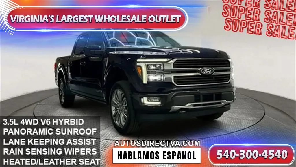 Blue 2024 Ford F-150 King Ranch for sale in Fredericksburg, VA