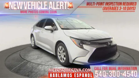 Silver 2021 Toyota Corolla LE for sale in Fredericksburg, VA