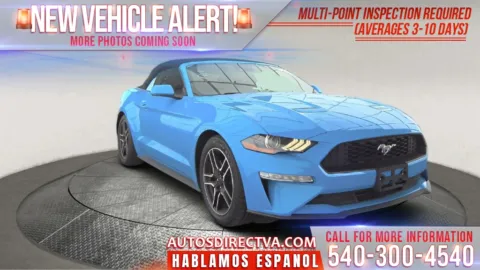 Blue 2022 Ford Mustang EcoBoost Premium for sale in Fredericksburg, VA