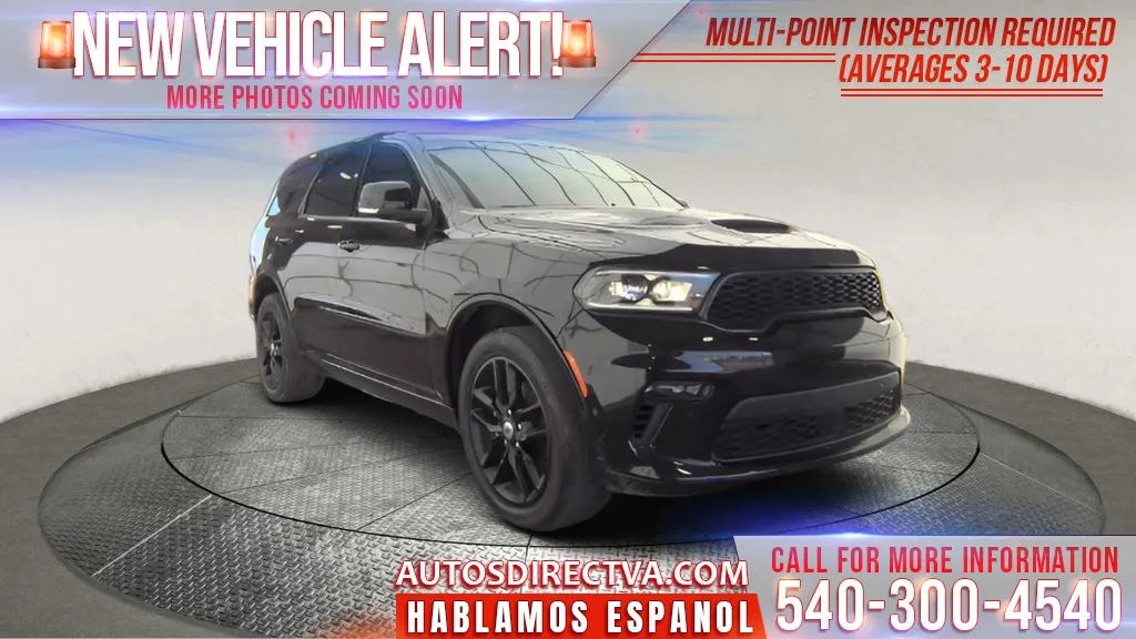 Black 2021 Dodge Durango GT Plus for sale in Fredericksburg, VA