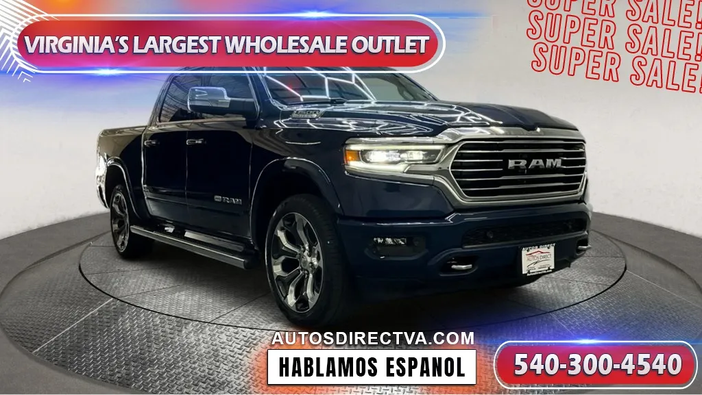 Blue 2022 Ram 1500 Laramie Longhorn for sale in Fredericksburg, VA