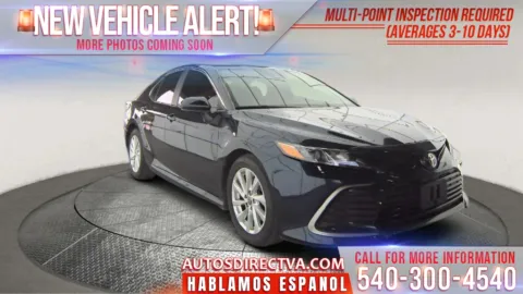 Blue 2021 Toyota Camry LE for sale in Fredericksburg, VA