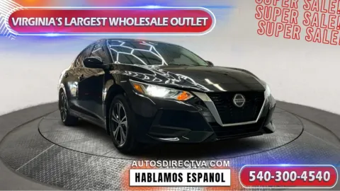 Black 2021 Nissan Sentra SV for sale in Fredericksburg, VA