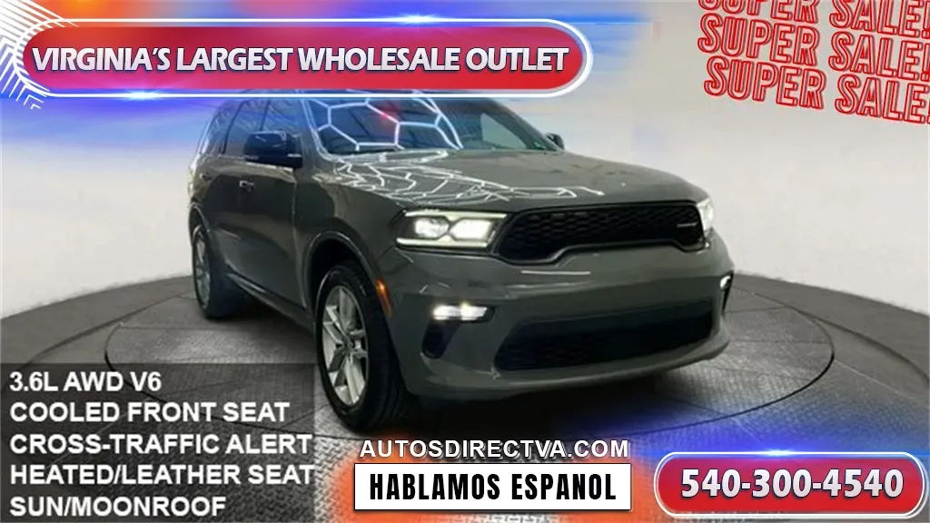 Gray 2023 Dodge Durango GT Plus for sale in Manassas, VA