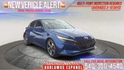 Blue 2023 Hyundai Elantra SEL for sale in Fredericksburg, VA