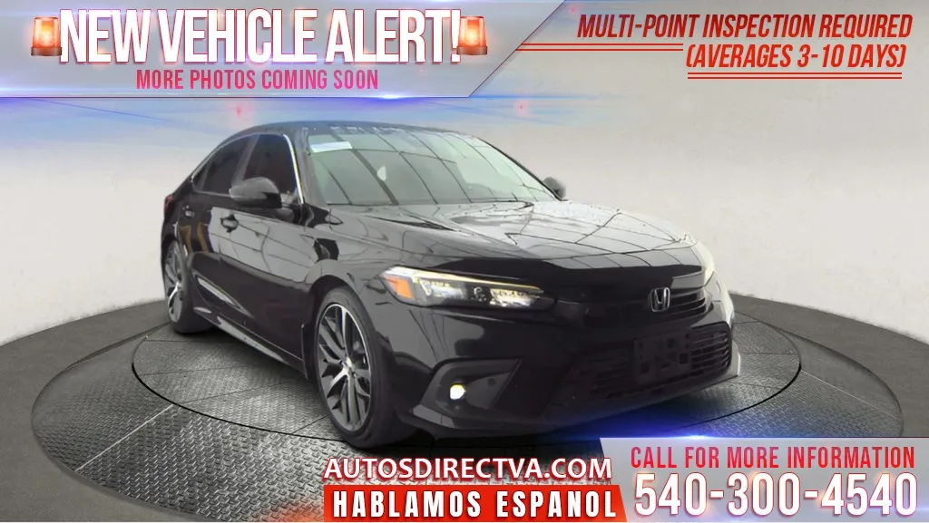 Black 2022 Honda Civic Touring for sale in Fredericksburg, VA