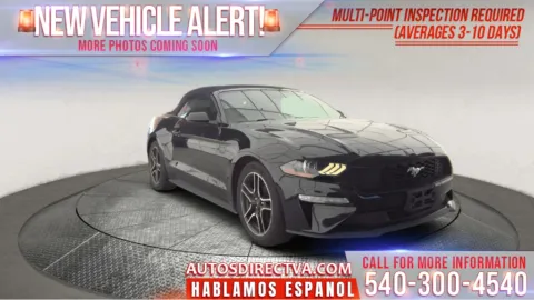 Black 2022 Ford Mustang EcoBoost Premium for sale in Fredericksburg, VA