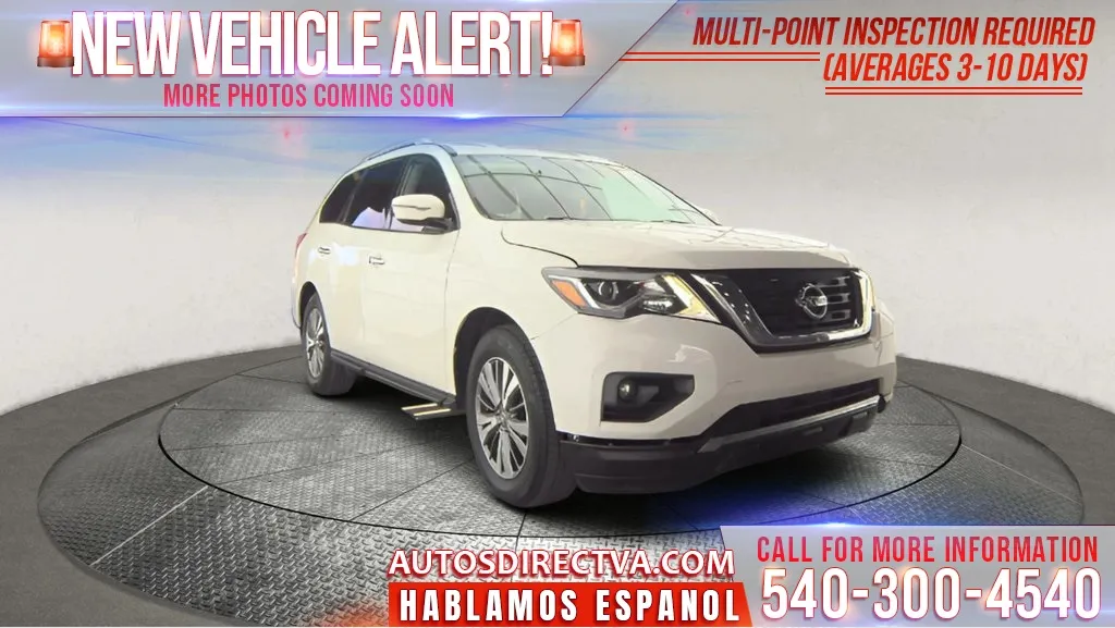 White 2019 Nissan Pathfinder SV for sale in Fredericksburg, VA