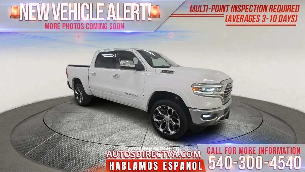 White 2020 Ram 1500 Laramie Longhorn for sale in Fredericksburg, VA