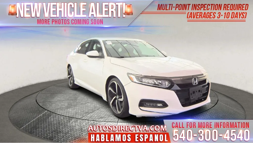 White 2018 Honda Accord Sport for sale in Fredericksburg, VA