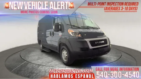 Blue 2020 Ram ProMaster 3500 High Roof for sale in Fredericksburg, VA