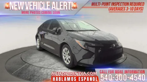 Black 2022 Toyota Corolla LE for sale in Fredericksburg, VA