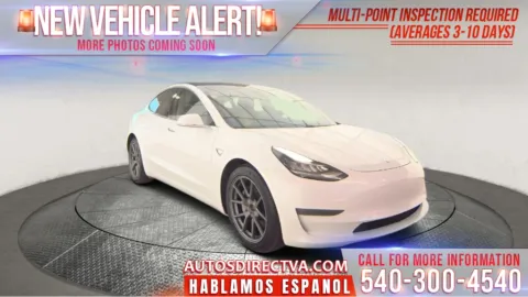 White 2018 Tesla Model 3 for sale in Fredericksburg, VA