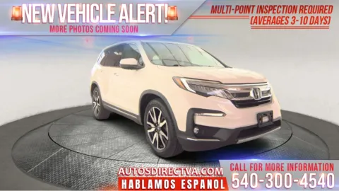 White 2019 Honda Pilot Touring for sale in Fredericksburg, VA