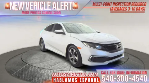 White 2021 Honda Civic LX for sale in Fredericksburg, VA