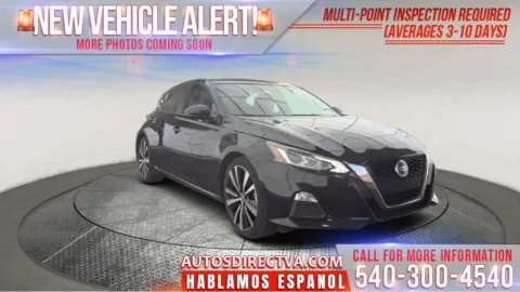 Black 2021 Nissan Altima 2.5 SR for sale in Fredericksburg, VA