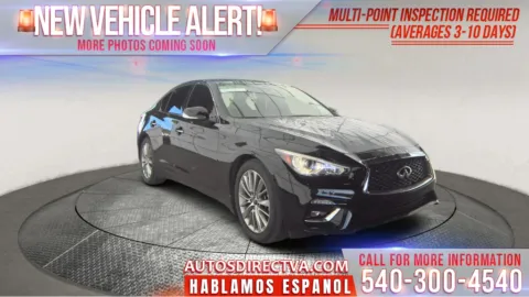 Black 2022 INFINITI Q50 LUXE for sale in Fredericksburg, VA