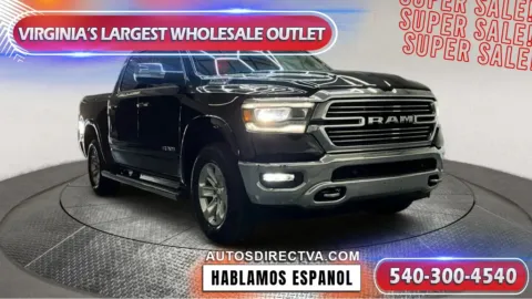 Black 2019 Ram 1500 Laramie for sale in Fredericksburg, VA