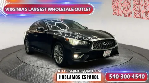 Black 2021 INFINITI Q50 3.0t LUXE for sale in Fredericksburg, VA