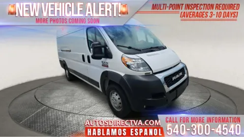 White 2021 Ram ProMaster 3500 High Roof for sale in Fredericksburg, VA