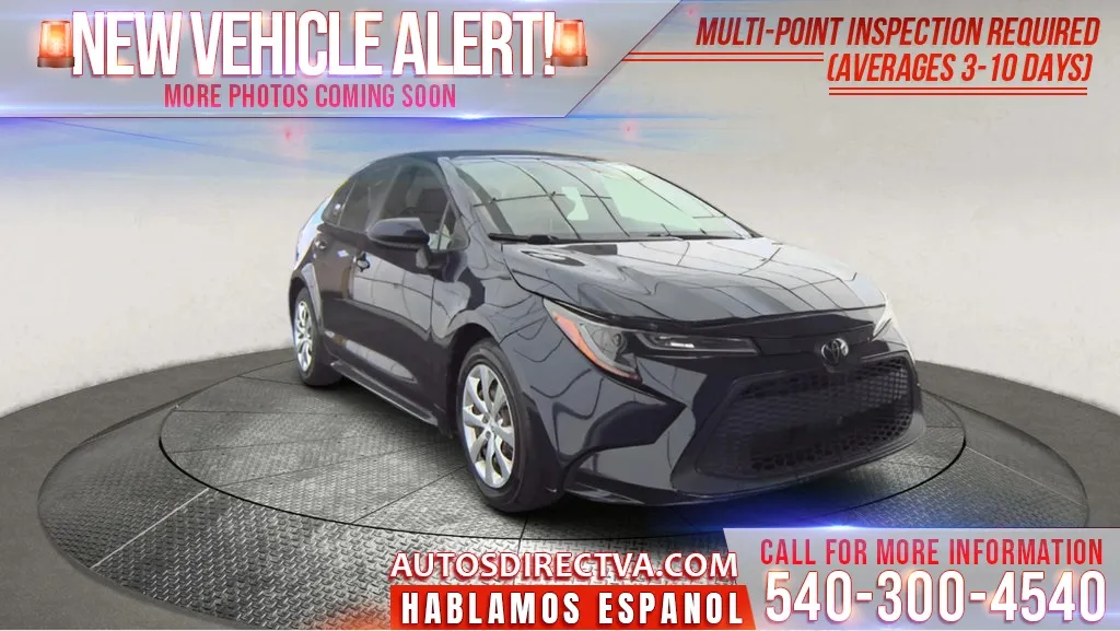 Blue 2021 Toyota Corolla LE for sale in Fredericksburg, VA