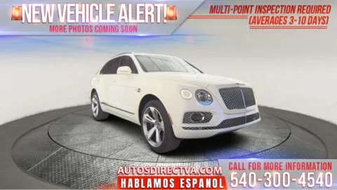 White 2019 Bentley Bentayga V8 for sale in Fredericksburg, VA