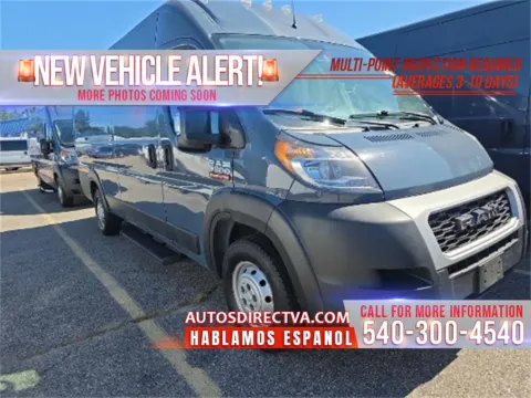 Blue 2019 Ram ProMaster 3500 High Roof for sale in Fredericksburg, VA
