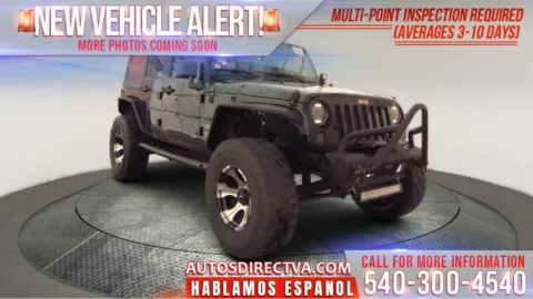 Black 2017 Jeep Wrangler Unlimited Sport for sale in Fredericksburg, VA