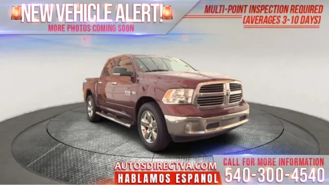 Red 2017 Ram 1500 Big Horn for sale in Fredericksburg, VA