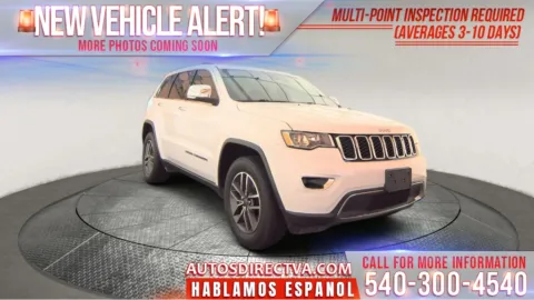 White 2019 Jeep Grand Cherokee Limited for sale in Fredericksburg, VA