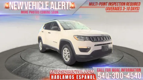 White 2021 Jeep Compass Sport for sale in Fredericksburg, VA