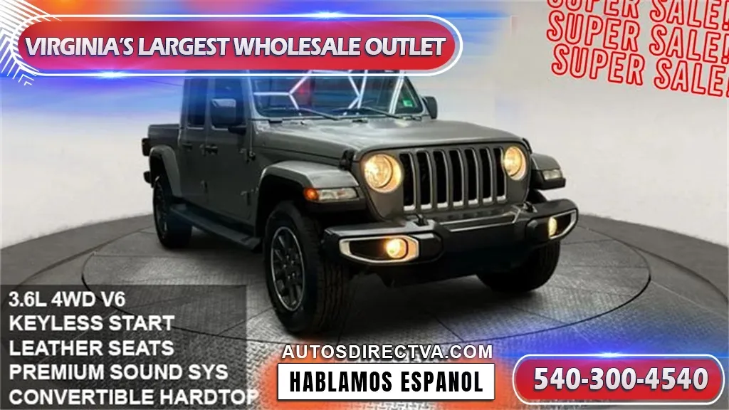 Gray 2021 Jeep Gladiator Overland for sale in Fredericksburg, VA