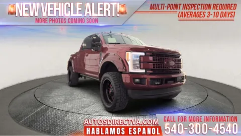 Red 2019 Ford F-250SD Platinum for sale in Fredericksburg, VA