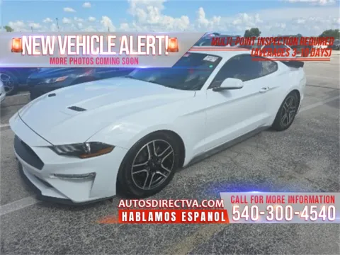 White 2020 Ford Mustang EcoBoost for sale in Fredericksburg, VA