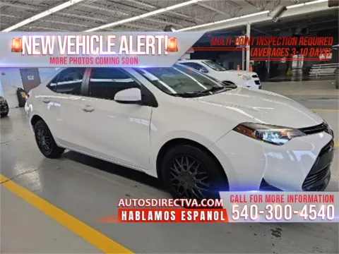 White 2017 Toyota Corolla L for sale in Fredericksburg, VA