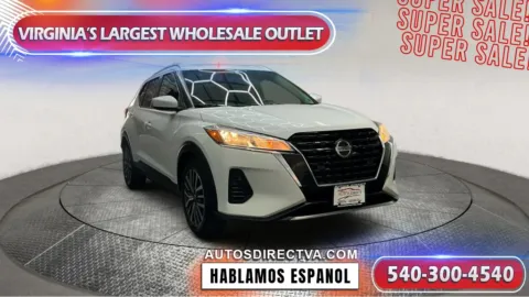 White 2021 Nissan Kicks SV for sale in Fredericksburg, VA