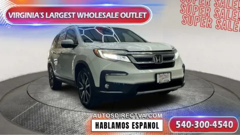 White 2019 Honda Pilot Touring for sale in Fredericksburg, VA