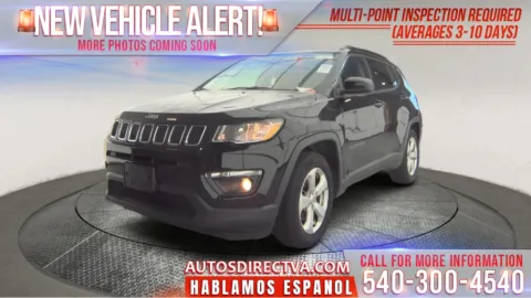 Black 2018 Jeep Compass Latitude for sale in Fredericksburg, VA