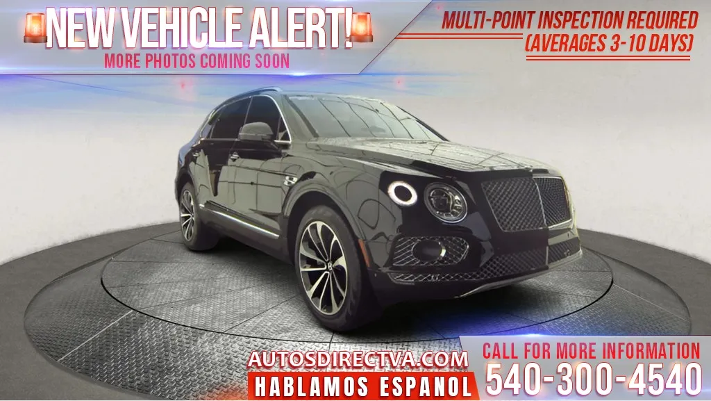 Black 2019 Bentley Bentayga V8 for sale in Fredericksburg, VA