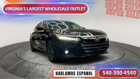 Black 2021 Honda Accord EX-L for sale in Fredericksburg, VA