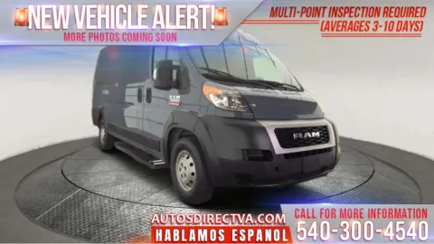 Blue 2019 Ram ProMaster 3500 High Roof for sale in Fredericksburg, VA