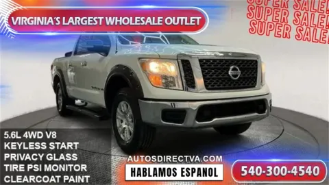 White 2018 Nissan Titan SV for sale in Fredericksburg, VA