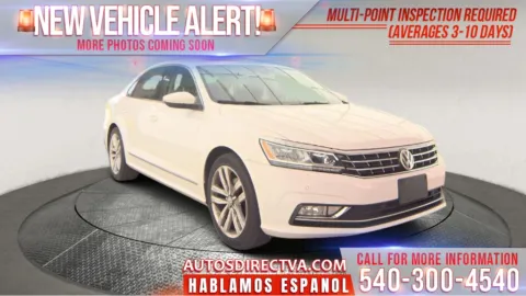 White 2017 Volkswagen Passat SEL Premium for sale in Fredericksburg, VA