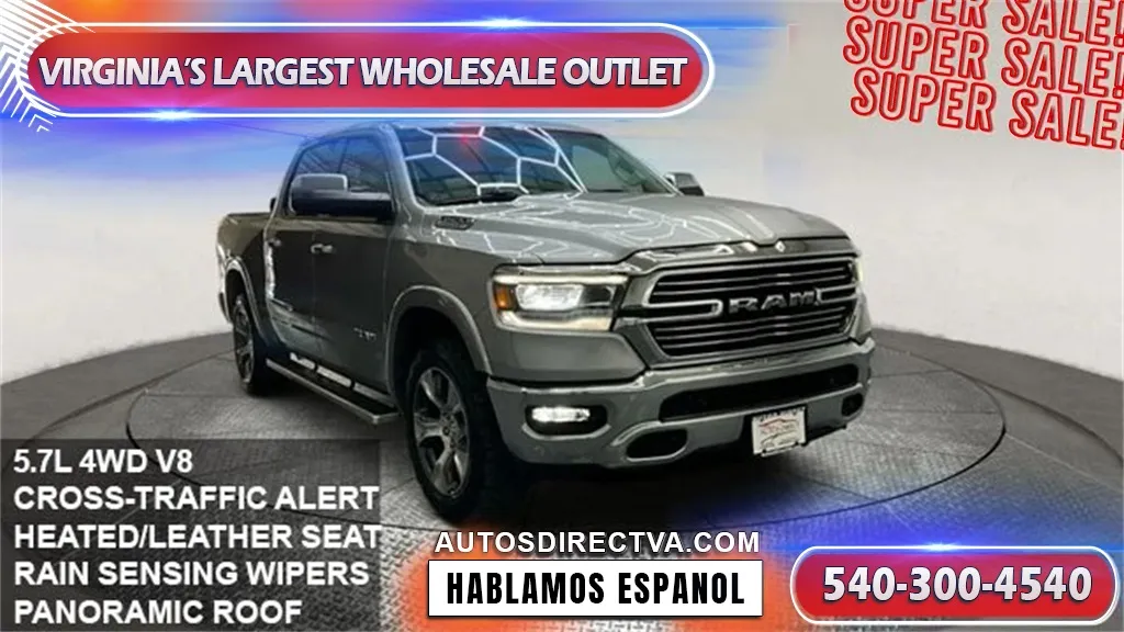 Silver 2020 Ram 1500 Laramie for sale in Fredericksburg, VA