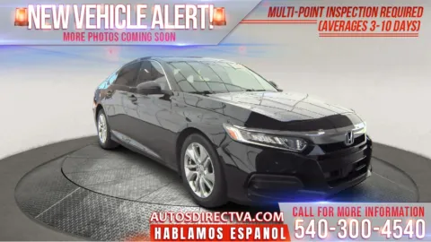 Black 2018 Honda Accord LX for sale in Fredericksburg, VA