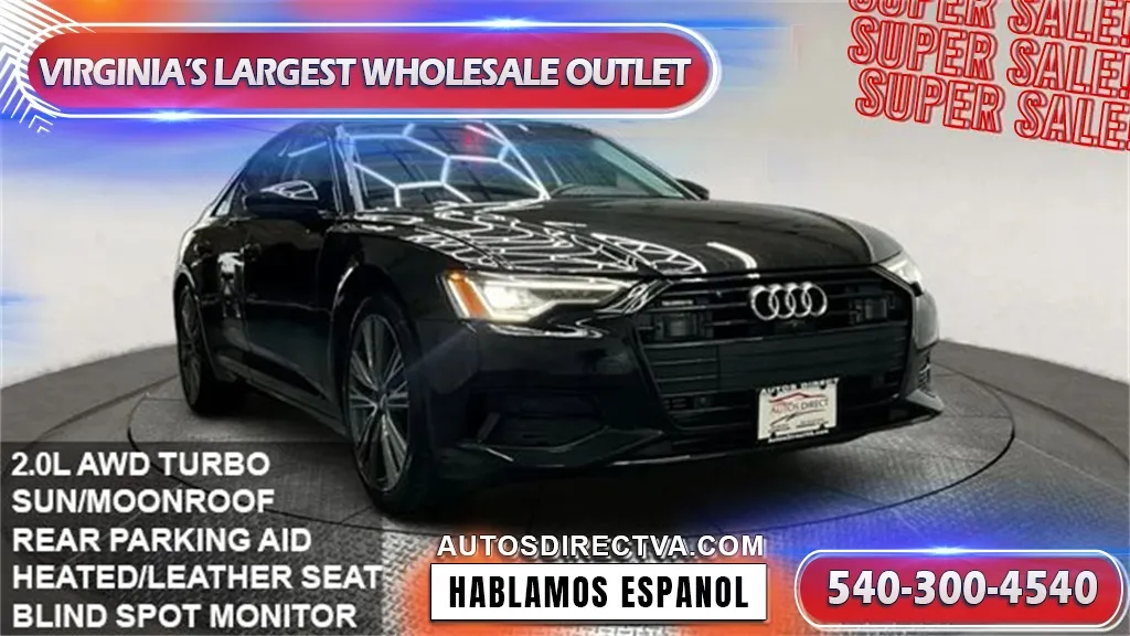 Black 2020 Audi A6 2.0T Premium Plus for sale in Fredericksburg, VA