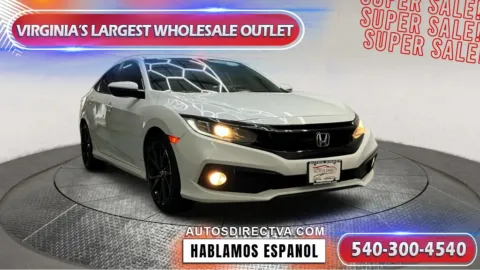 White 2021 Honda Civic Sport for sale in Fredericksburg, VA