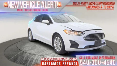 White 2020 Ford Fusion SE for sale in Fredericksburg, VA